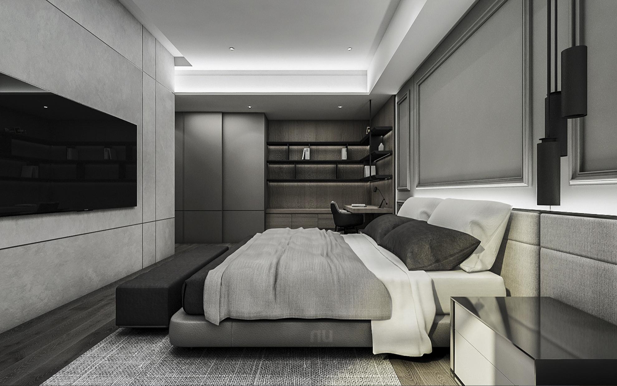 豪宅設計 - 都會靈感與華麗轉身-臥室