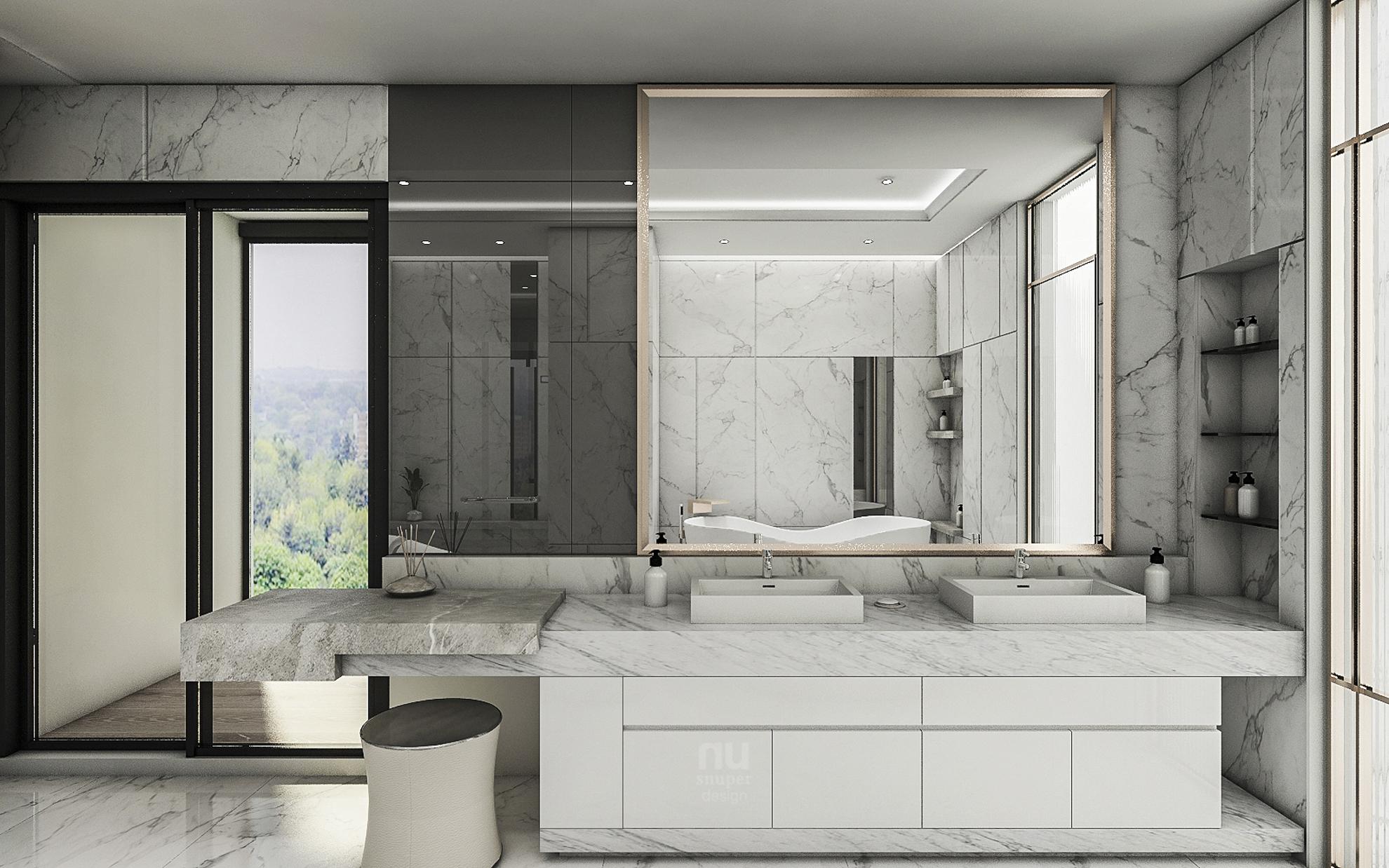 豪宅設計 - 都會靈感與華麗轉身-浴室